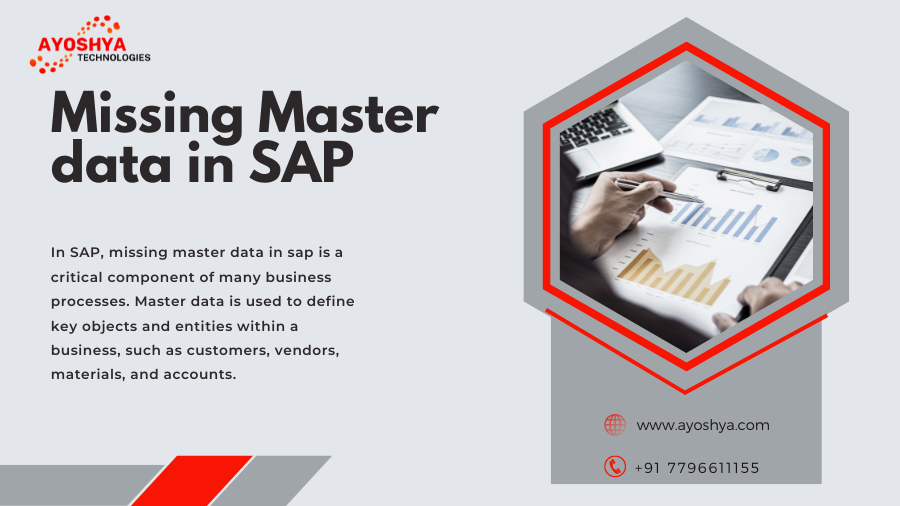 Missing Master data in SAP